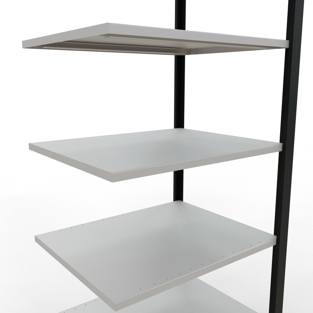 Archiefstelling SCHULTE AV, dubbelzijdig, zonder middenaanslagen, VL 150 kg, zwart, hxbxd 2.300 x 750 x 600 mm Productafbeelding nr. 4: Archiefstelling SCHULTE AV, dubbelzijdig, zonder middenaanslagen, VL 150 kg, zwart, hxbxd 2.300 x 750 x 600 mm