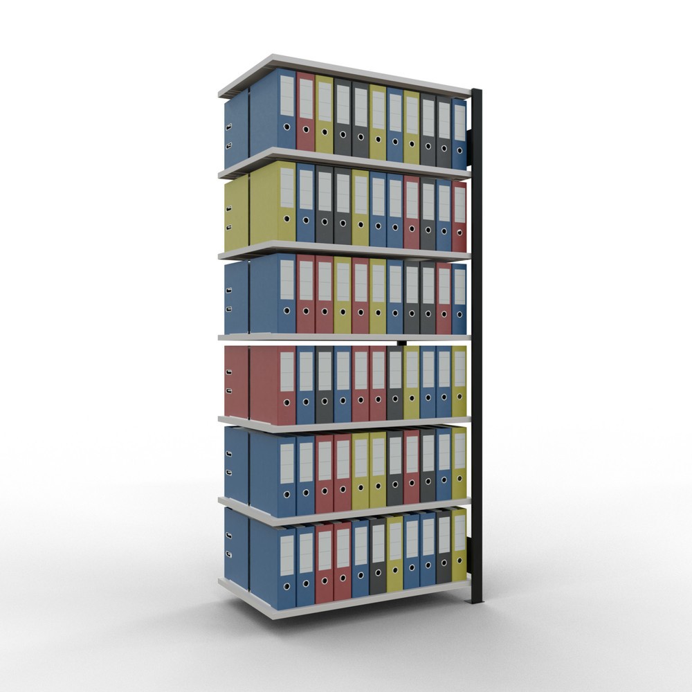 Productafbeelding nr. 2: Archiefstelling SCHULTE AV, dubbelzijdig, zonder middenaanslagen, VL 150 kg, zwart, hxbxd 2.300 x 1.000 x 600 mm