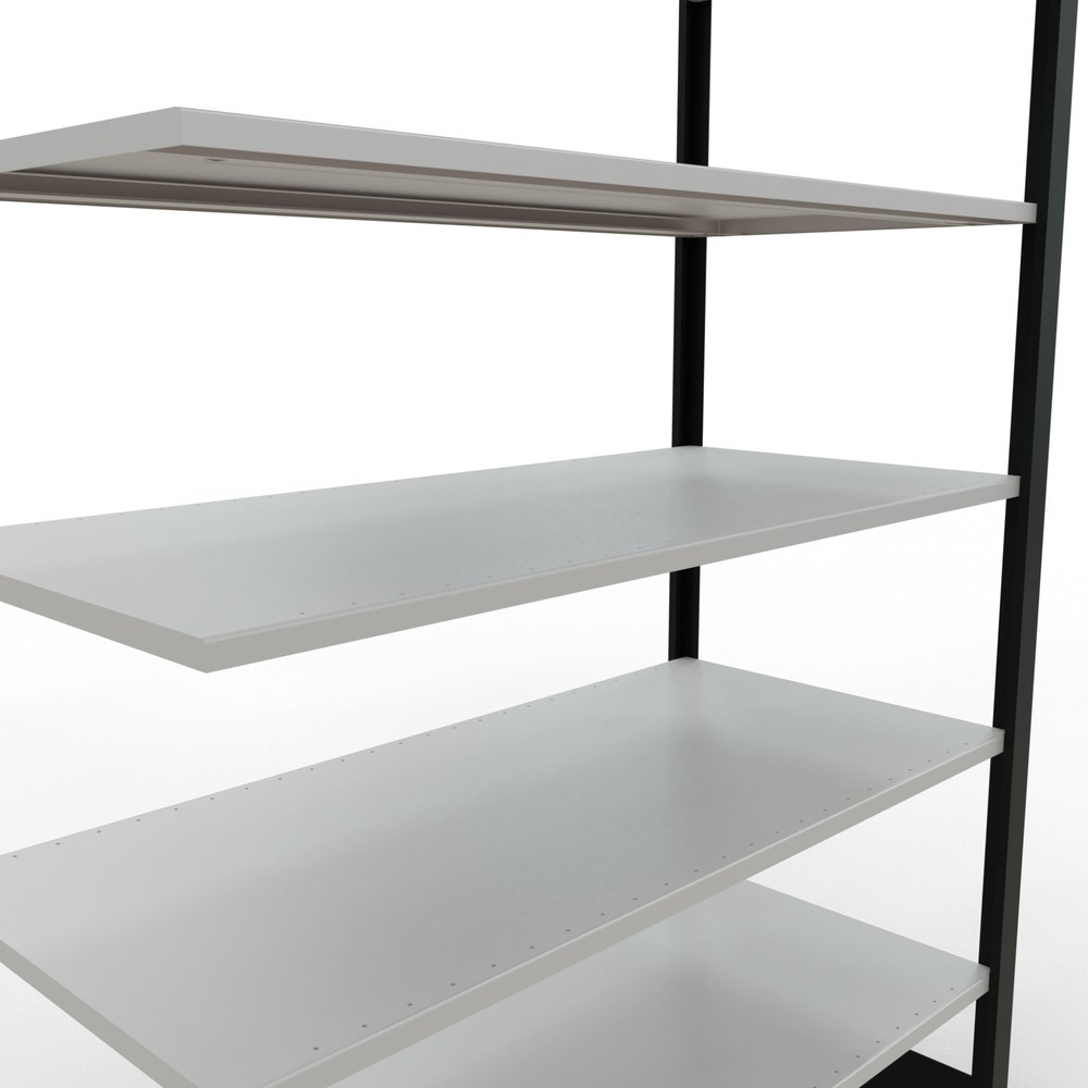Productafbeelding nr. 4: Archiefstelling SCHULTE AV, dubbelzijdig, zonder middenaanslagen, VL 150 kg, zwart, hxbxd 2.300 x 1.300 x 600 mm