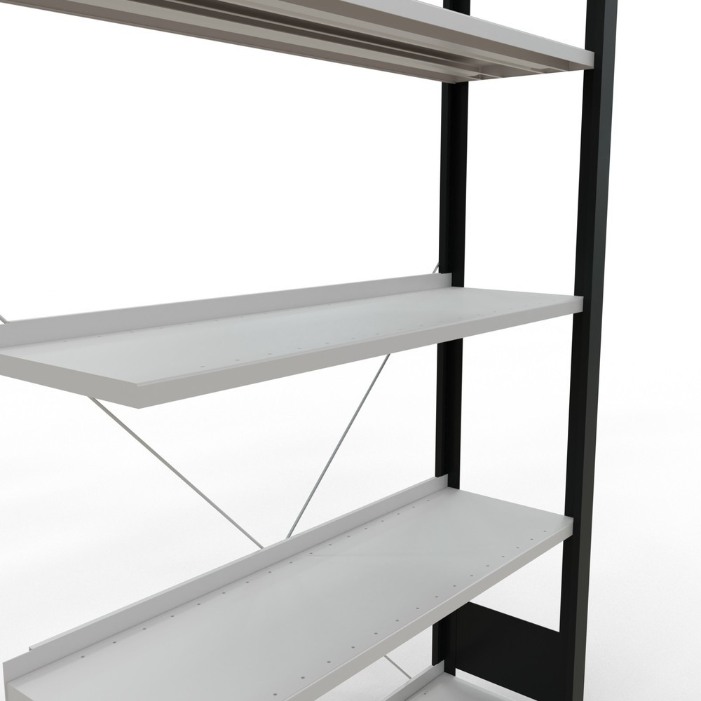 Productafbeelding nr. 4: Archiefstelling SCHULTE AV, eenzijdig, met eindaanslagen, VL 85 kg, zwart, hxbxd 1.800 x 1.000 x 300 mm