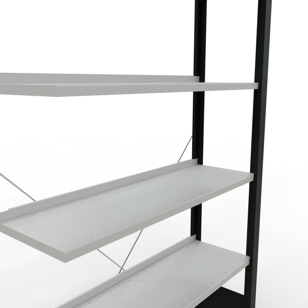 Productafbeelding nr. 4: Archiefstelling SCHULTE AV, eenzijdig, met eindaanslagen, VL 85 kg, zwart, hxbxd 2.000 x 1.000 x 300 mm