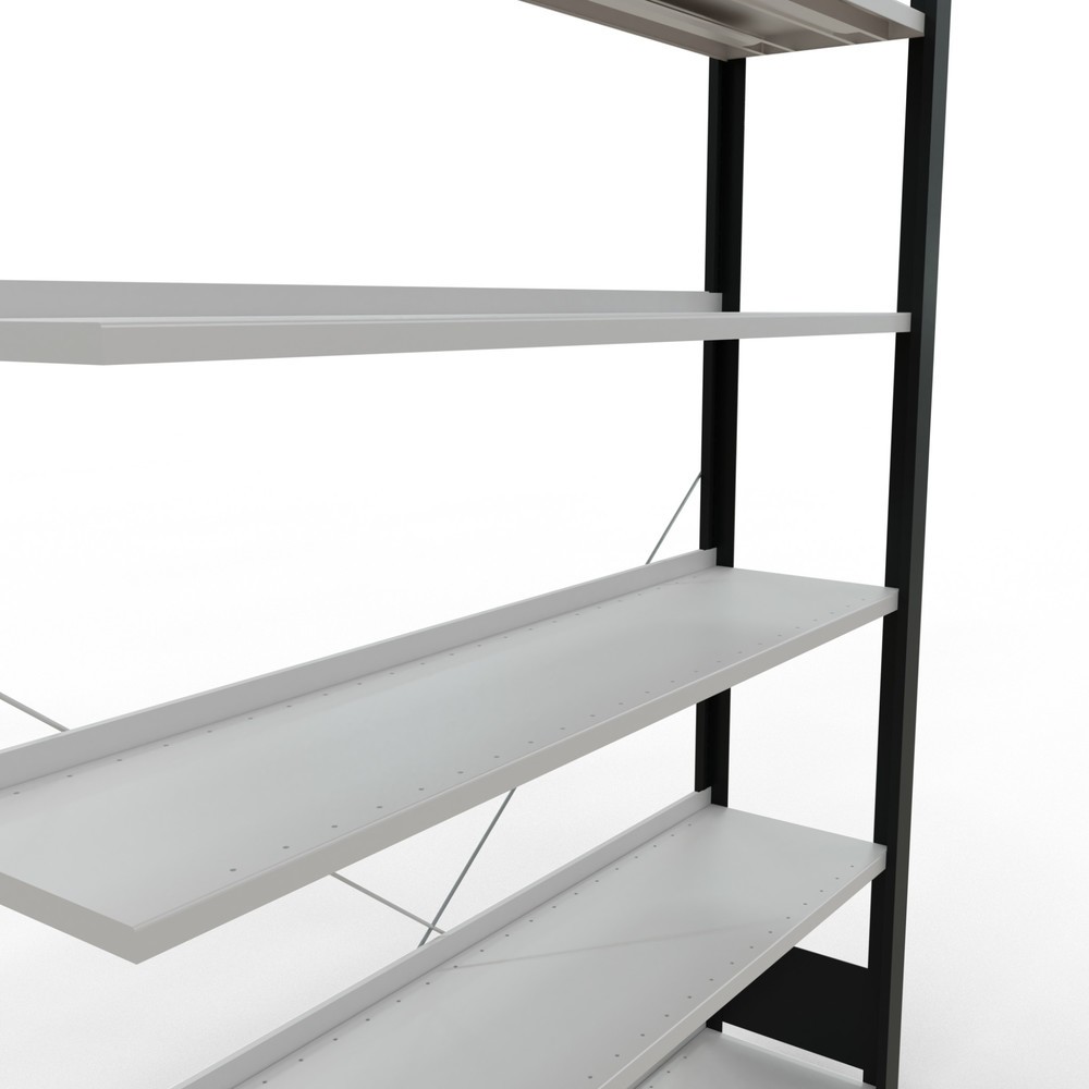 Productafbeelding nr. 4: Archiefstelling SCHULTE AV, eenzijdig, met eindaanslagen, VL 85 kg, zwart, hxbxd 2.000 x 1.300 x 300 mm