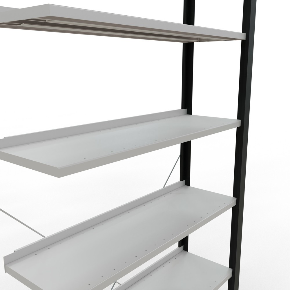Productafbeelding nr. 4: Archiefstelling SCHULTE AV, eenzijdig, met eindaanslagen, VL 85 kg, zwart, hxbxd 2.300 x 1.000 x 300 mm