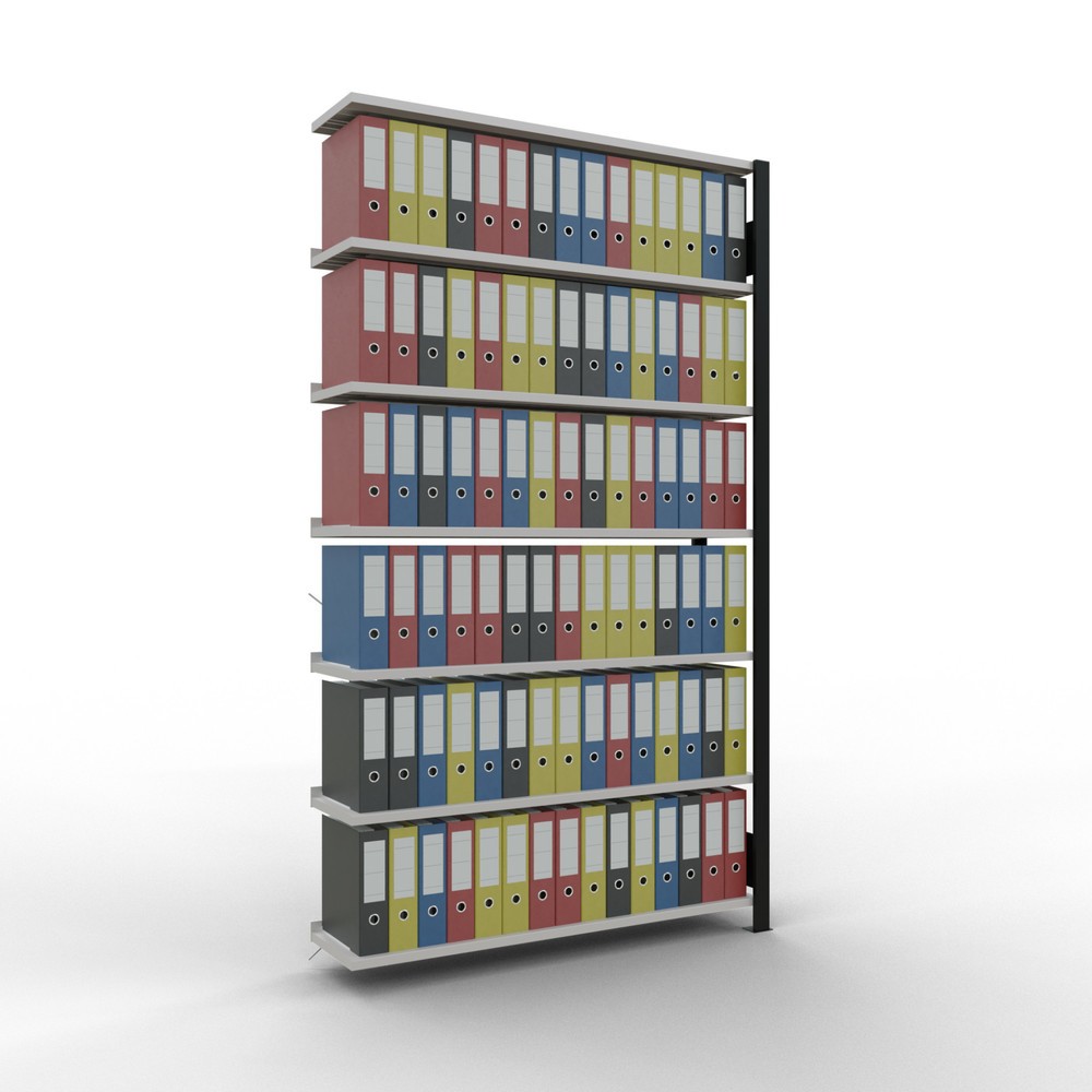 Productafbeelding nr. 2: Archiefstelling SCHULTE AV, eenzijdig, met eindaanslagen, VL 85 kg, zwart, hxbxd 2.300 x 1.300 x 300 mm