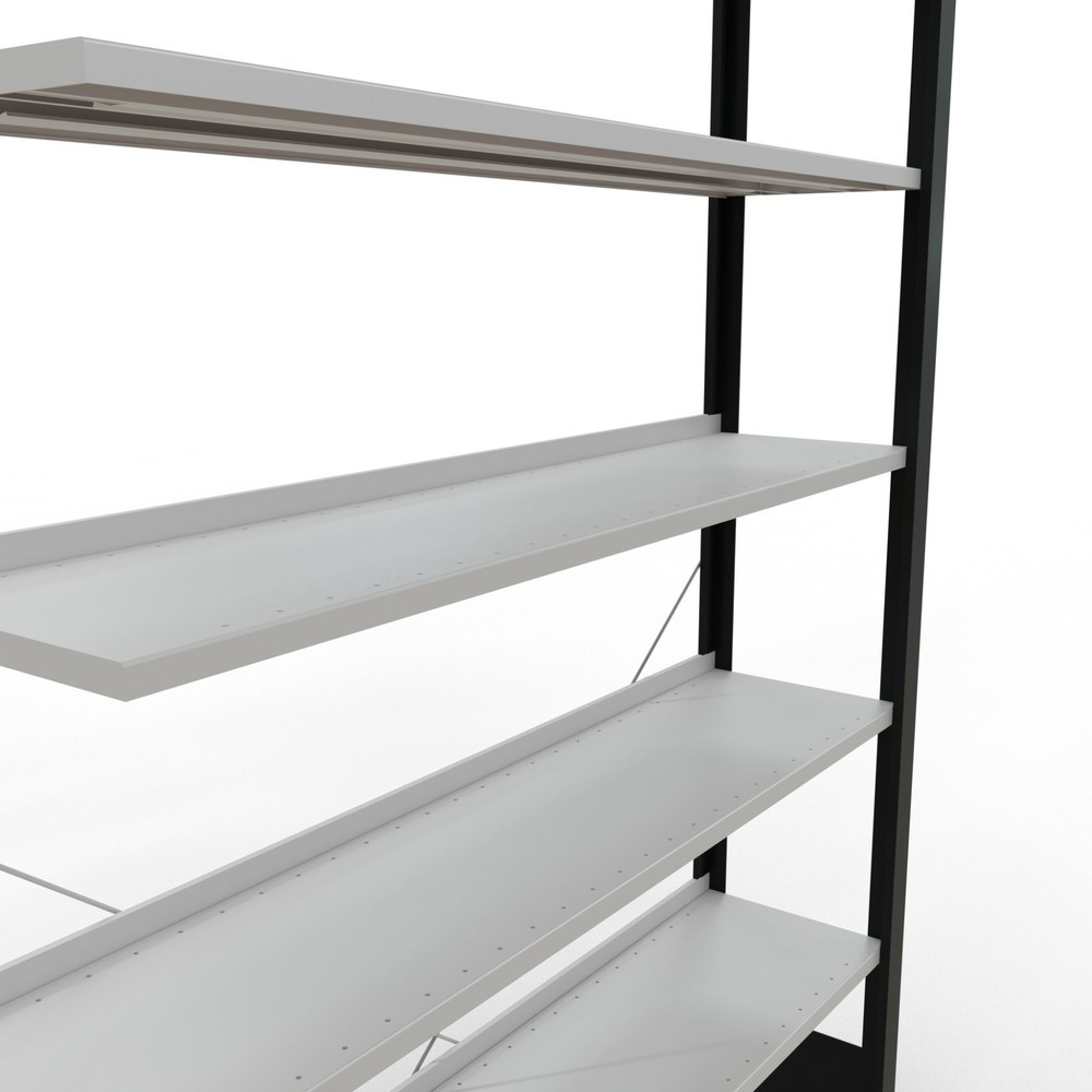 Productafbeelding nr. 4: Archiefstelling SCHULTE AV, eenzijdig, met eindaanslagen, VL 85 kg, zwart, hxbxd 2.300 x 1.300 x 300 mm