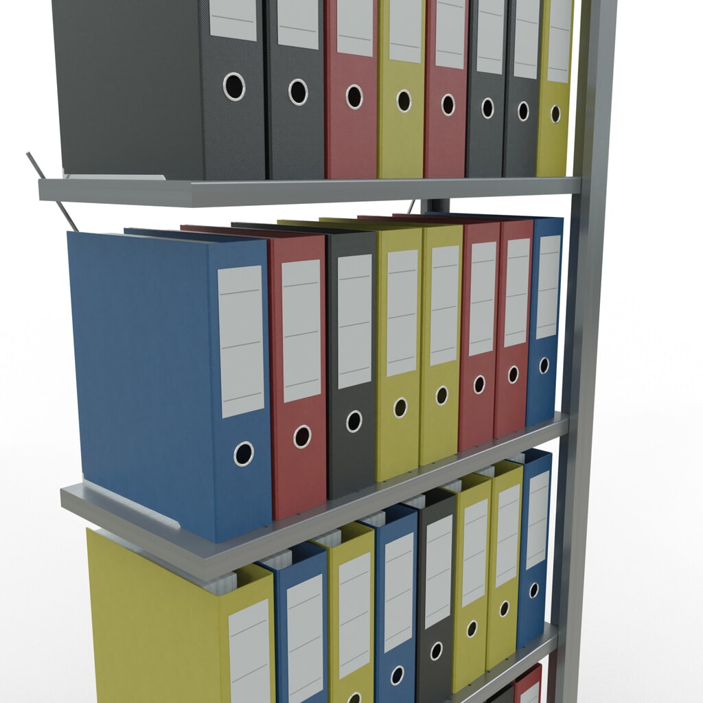 Productafbeelding nr. 3: Archiefstelling SCHULTE AV, eenzijdig, zonder eindaanslagen, VL 85 kg, hxbxd 2.000 x 750 x 300 mm