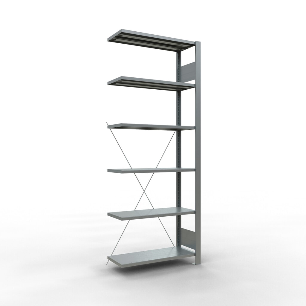 Archiefstelling SCHULTE AV, eenzijdig, zonder eindaanslagen, VL 85 kg, hxbxd 2.000 x 750 x 300 mm Product afbeelding: Archiefstelling SCHULTE AV, eenzijdig, zonder eindaanslagen, VL 85 kg, hxbxd 2.000 x 750 x 300 mm