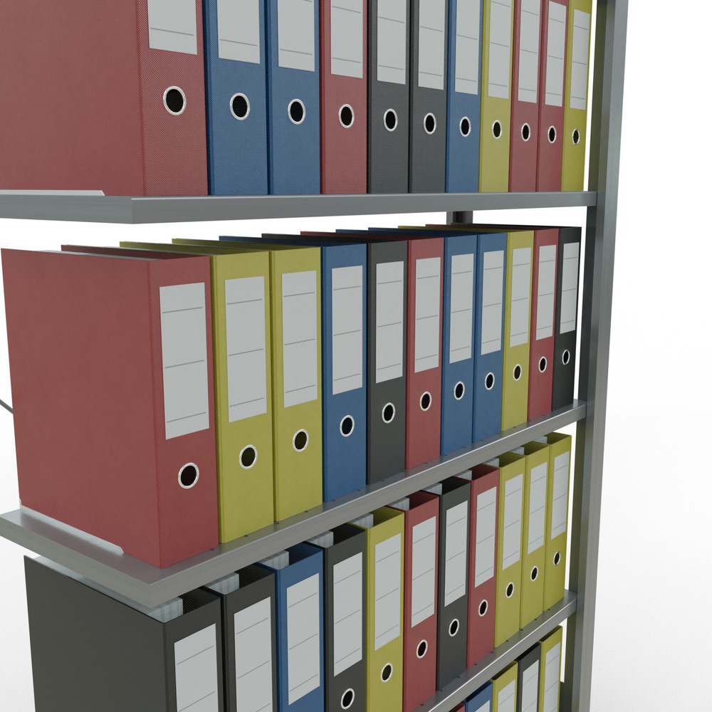 Productafbeelding nr. 3: Archiefstelling SCHULTE AV, eenzijdig, zonder eindaanslagen, VL 85 kg, hxbxd 2.000 x 1.000 x 300 mm