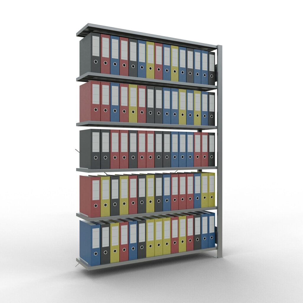 Archiefstelling SCHULTE AV, eenzijdig, zonder eindaanslagen, VL 85 kg, hxbxd 2.000 x 1.300 x 300 mm Productafbeelding nr. 2: Archiefstelling SCHULTE AV, eenzijdig, zonder eindaanslagen, VL 85 kg, hxbxd 2.000 x 1.300 x 300 mm