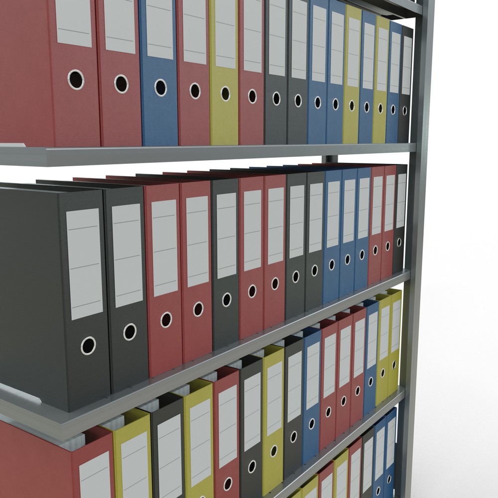 Productafbeelding nr. 3: Archiefstelling SCHULTE AV, eenzijdig, zonder eindaanslagen, VL 85 kg, hxbxd 2.000 x 1.300 x 300 mm