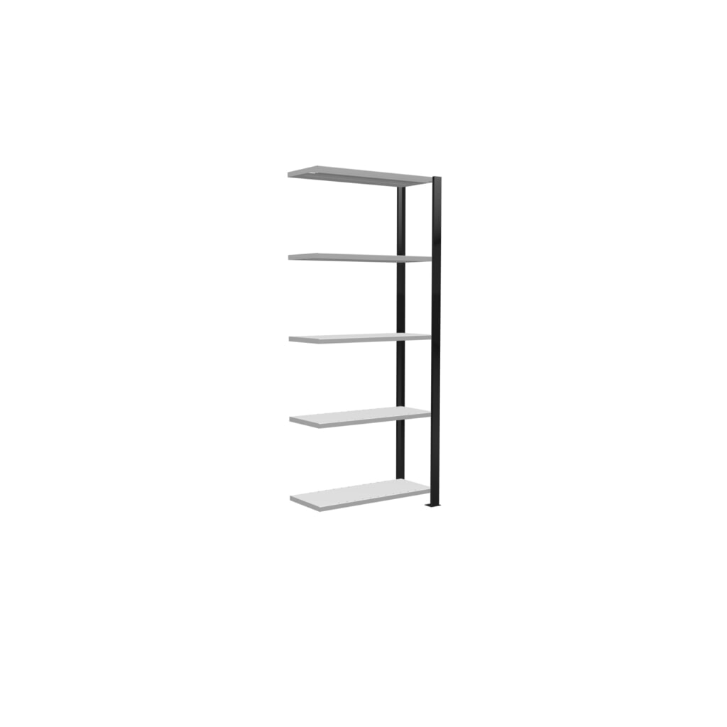 Productafbeelding nr. 2: Archiefstelling SCHULTE AV, eenzijdig, zonder eindaanslagen, VL 85 kg, zwart, hxbxd 1.800 x 750 x 300 mm