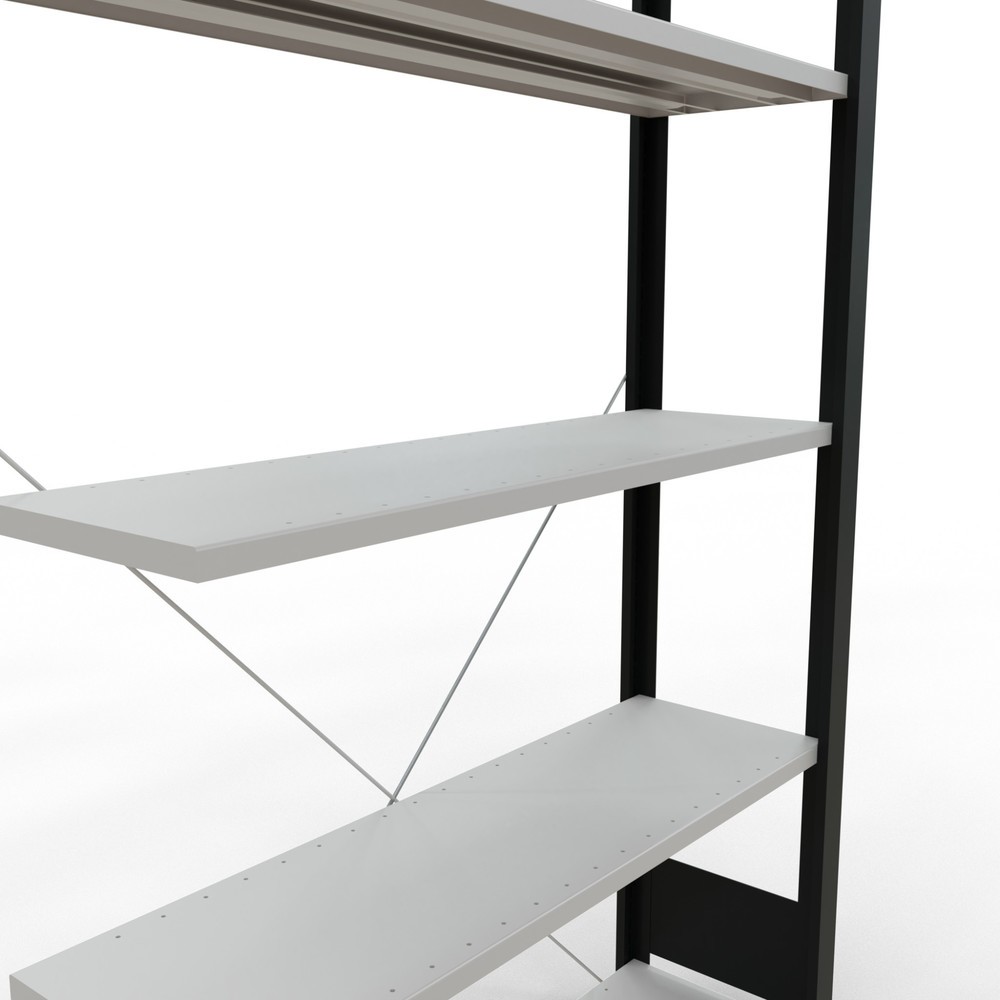 Productafbeelding nr. 4: Archiefstelling SCHULTE AV, eenzijdig, zonder eindaanslagen, VL 85 kg, zwart, hxbxd 1.800 x 1.000 x 300 mm