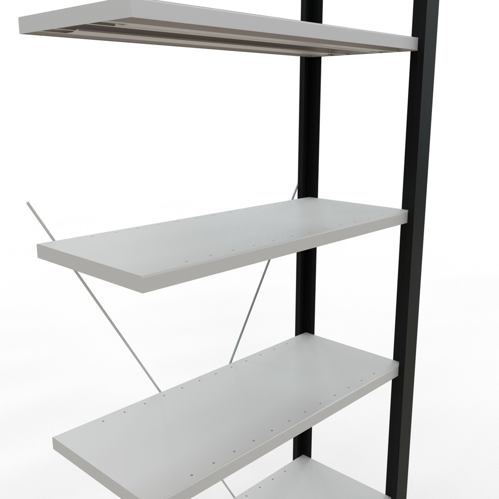 Productafbeelding nr. 4: Archiefstelling SCHULTE AV, eenzijdig, zonder eindaanslagen, VL 85 kg, zwart, hxbxd 2.300 x 750 x 300 mm