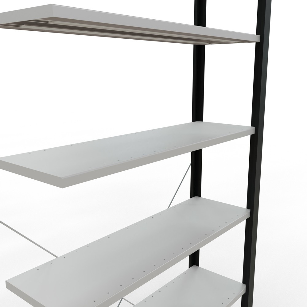 Productafbeelding nr. 4: Archiefstelling SCHULTE AV, eenzijdig, zonder eindaanslagen, VL 85 kg, zwart, hxbxd 2.300 x 1.000 x 300 mm