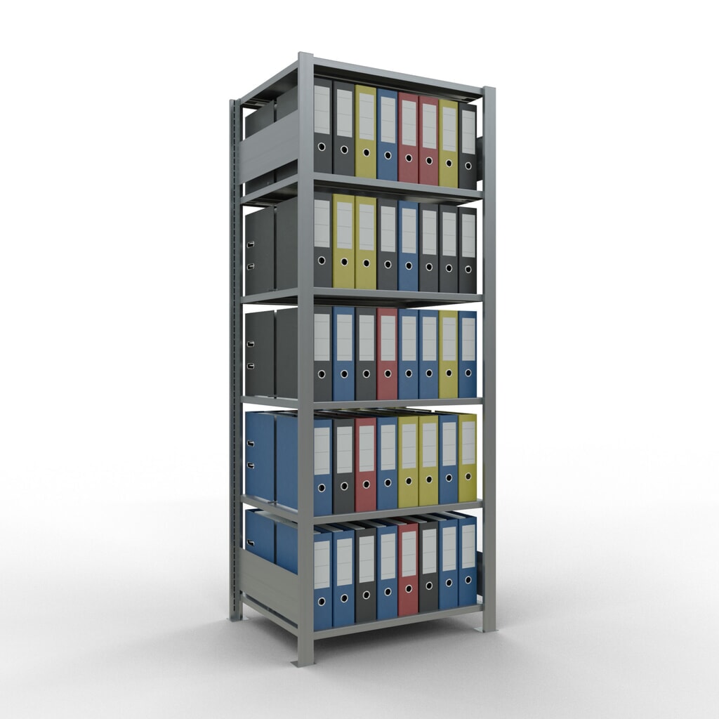 Productafbeelding nr. 3: Archiefstelling SCHULTE BV, dubbelzijdig, met middenaanslagen, VL 150 kg, hxbxd 2.000 x 750 x 600 mm
