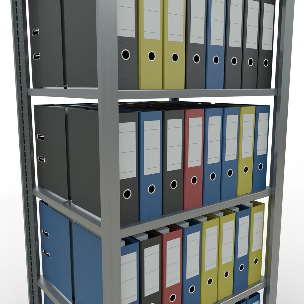 Archiefstelling SCHULTE BV, dubbelzijdig, met middenaanslagen, VL 150 kg, hxbxd 2.000 x 750 x 600 mm Productafbeelding nr. 4: Archiefstelling SCHULTE BV, dubbelzijdig, met middenaanslagen, VL 150 kg, hxbxd 2.000 x 750 x 600 mm