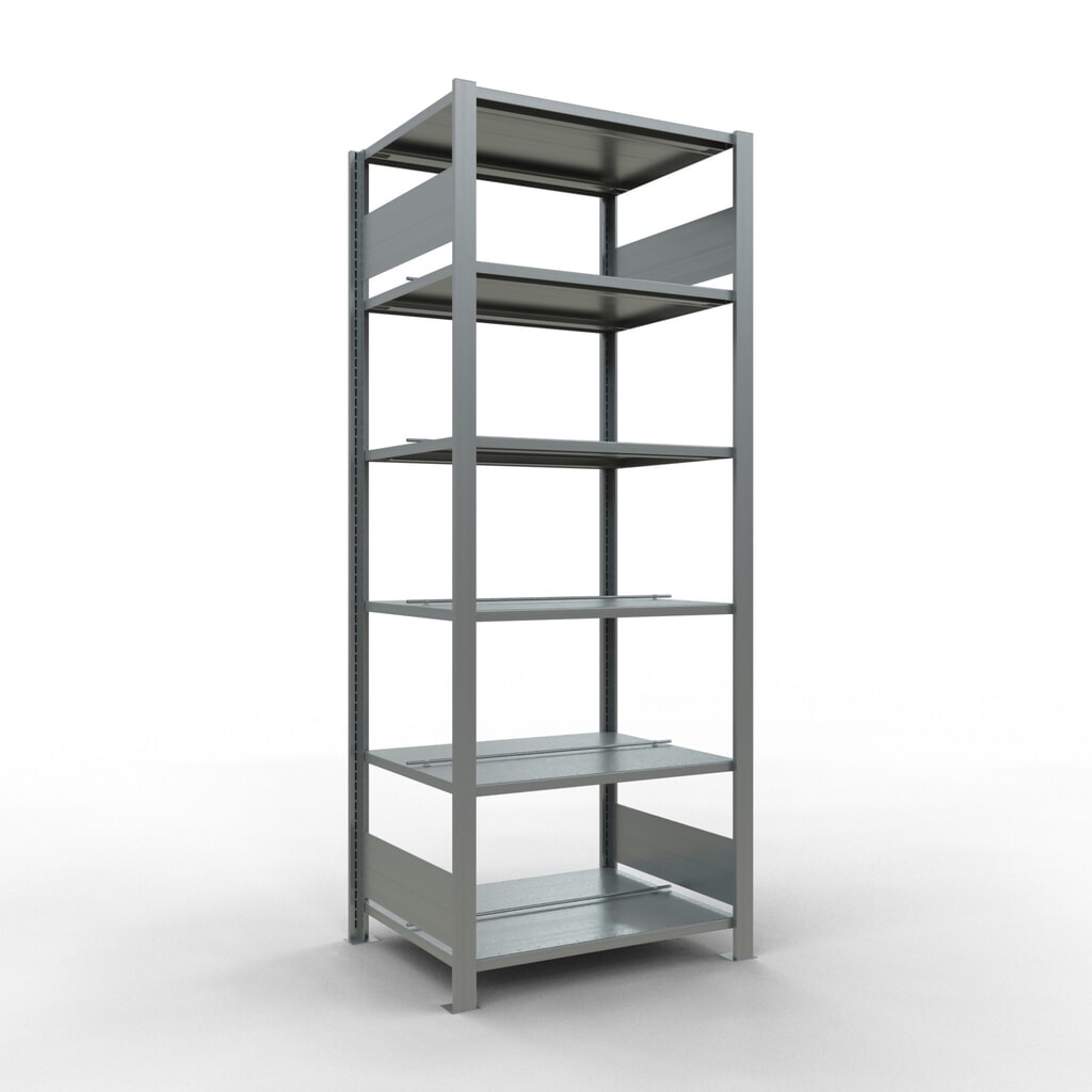 Archiefstelling SCHULTE BV, dubbelzijdig, met middenaanslagen, VL 150 kg, hxbxd 2.000 x 750 x 600 mm Product afbeelding: Archiefstelling SCHULTE BV, dubbelzijdig, met middenaanslagen, VL 150 kg, hxbxd 2.000 x 750 x 600 mm