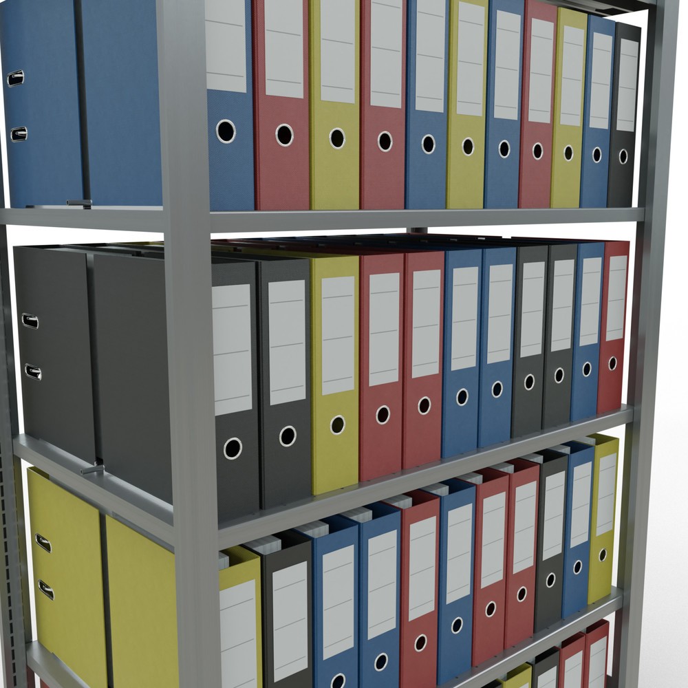 Productafbeelding nr. 3: Archiefstelling SCHULTE BV, dubbelzijdig, met middenaanslagen, VL 150 kg, hxbxd 2.000 x 1.000 x 600 mm