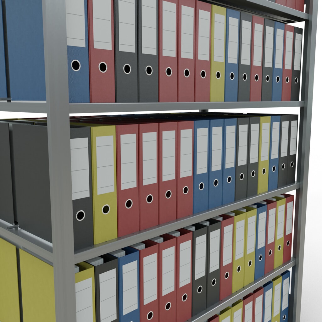 Productafbeelding nr. 3: Archiefstelling SCHULTE BV, dubbelzijdig, met middenaanslagen, VL 150 kg, hxbxd 2.000 x 1.300 x 600 mm