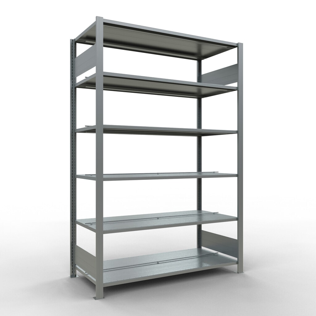 Archiefstelling SCHULTE BV, dubbelzijdig, met middenaanslagen, VL 150 kg, hxbxd 2.000 x 1.300 x 600 mm Product afbeelding: Archiefstelling SCHULTE BV, dubbelzijdig, met middenaanslagen, VL 150 kg, hxbxd 2.000 x 1.300 x 600 mm