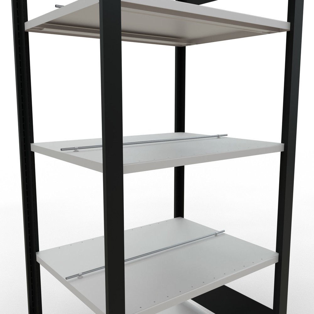 Productafbeelding nr. 4: Archiefstelling SCHULTE BV, dubbelzijdig, met middenaanslagen, VL 150 kg, zwart, hxbxd 1.800 x 750 x 600 mm