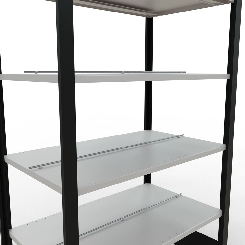 Productafbeelding nr. 4: Archiefstelling SCHULTE BV, dubbelzijdig, met middenaanslagen, VL 150 kg, zwart, hxbxd 2.000 x 1.000 x 600 mm