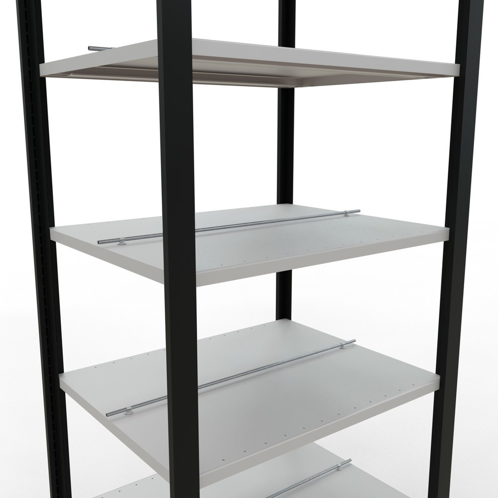 Productafbeelding nr. 4: Archiefstelling SCHULTE BV, dubbelzijdig, met middenaanslagen, VL 150 kg, zwart, hxbxd 2.300 x 750 x 600 mm