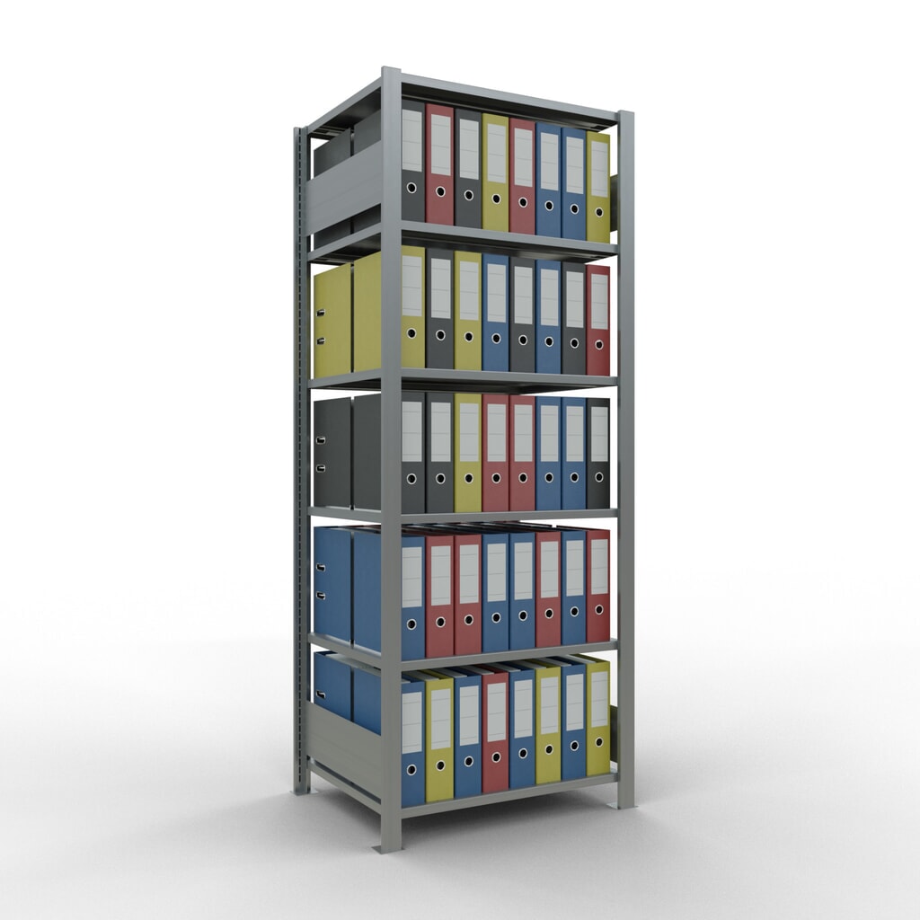 Archiefstelling SCHULTE BV, dubbelzijdig, zonder middenaanslagen, VL 150 kg, hxbxd 2.000 x 750 x 600 mm Productafbeelding nr. 2: Archiefstelling SCHULTE BV, dubbelzijdig, zonder middenaanslagen, VL 150 kg, hxbxd 2.000 x 750 x 600 mm
