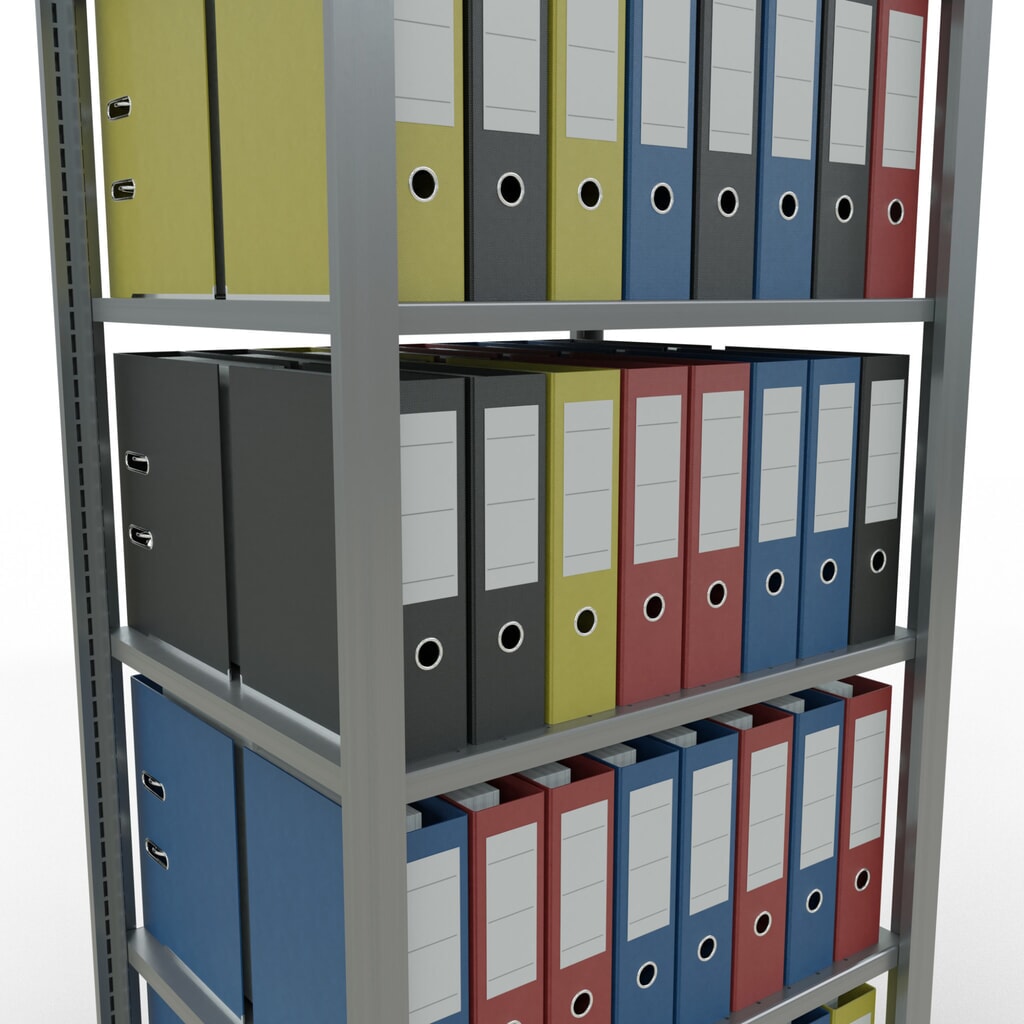 Archiefstelling SCHULTE BV, dubbelzijdig, zonder middenaanslagen, VL 150 kg, hxbxd 2.000 x 750 x 600 mm Productafbeelding nr. 3: Archiefstelling SCHULTE BV, dubbelzijdig, zonder middenaanslagen, VL 150 kg, hxbxd 2.000 x 750 x 600 mm