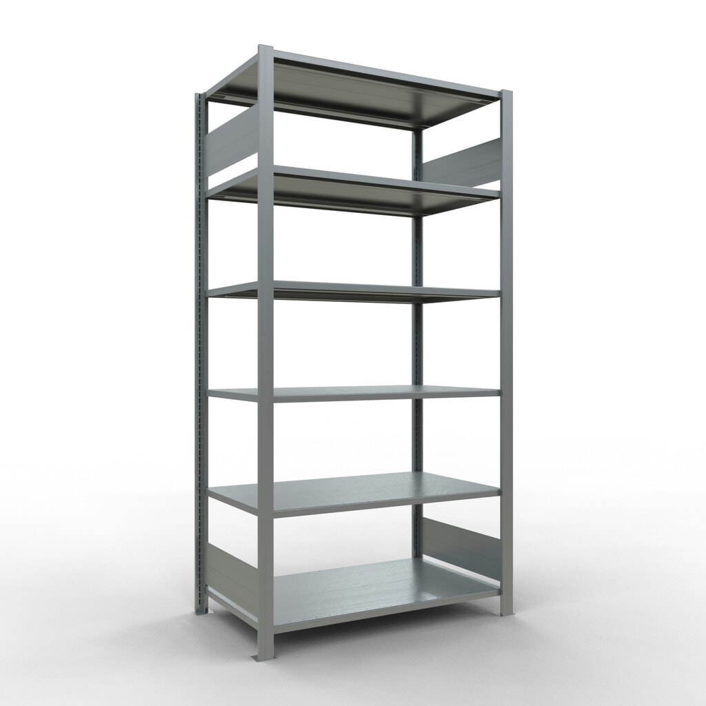 Archiefstelling SCHULTE BV, dubbelzijdig, zonder middenaanslagen, VL 150 kg, hxbxd 2.000 x 1.000 x 600 mm Product afbeelding: Archiefstelling SCHULTE BV, dubbelzijdig, zonder middenaanslagen, VL 150 kg, hxbxd 2.000 x 1.000 x 600 mm
