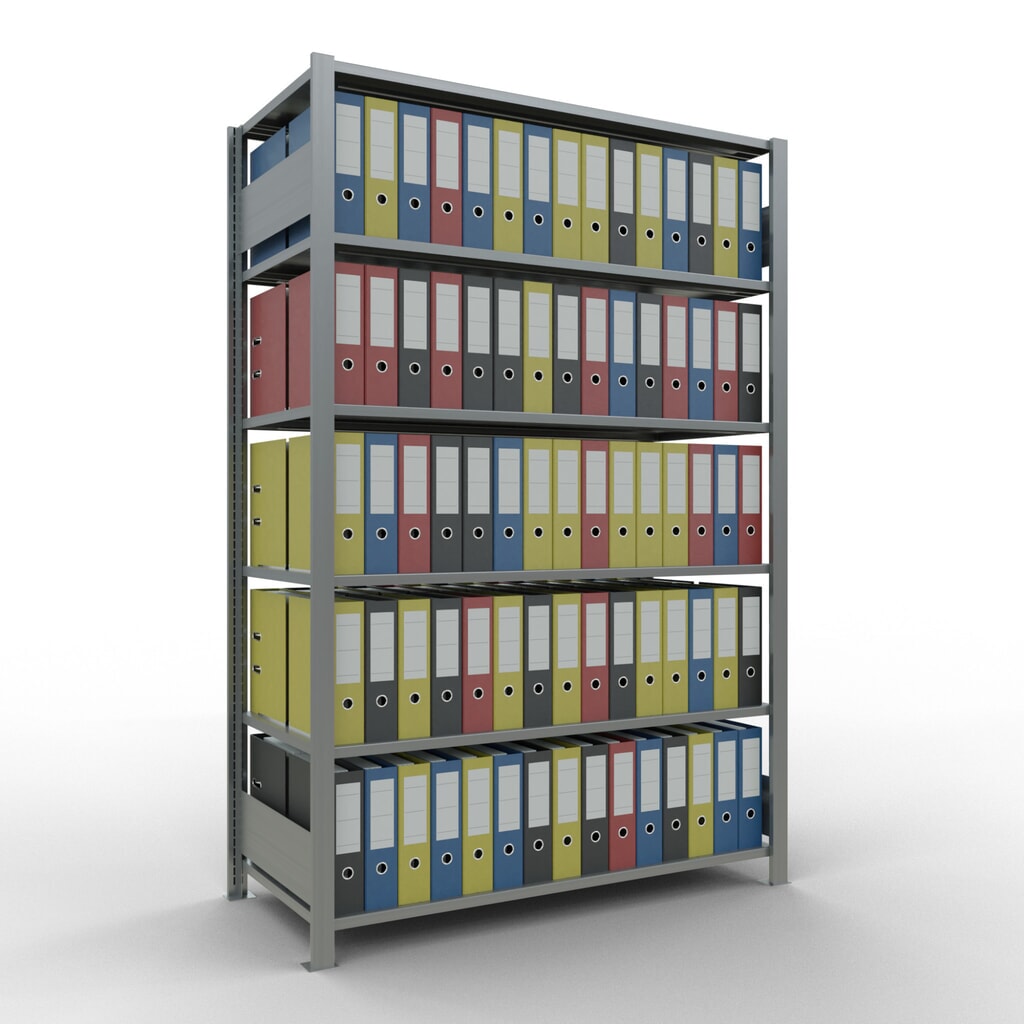 Productafbeelding nr. 2: Archiefstelling SCHULTE BV, dubbelzijdig, zonder middenaanslagen, VL 150 kg, hxbxd 2.000 x 1.300 x 600 mm