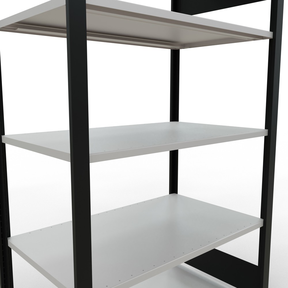 Productafbeelding nr. 4: Archiefstelling SCHULTE BV, dubbelzijdig, zonder middenaanslagen, VL 150 kg, zwart, hxbxd 1.800 x 1.000 x 600 mm