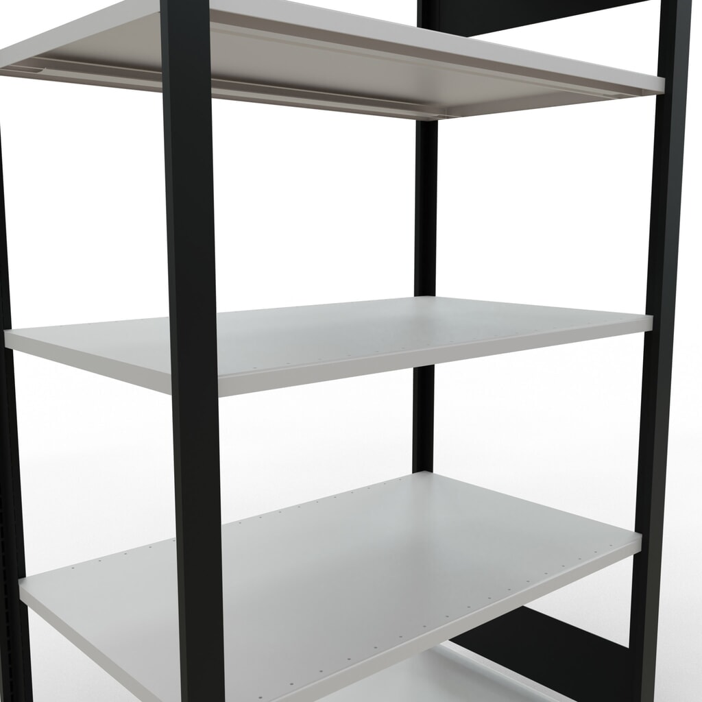 Archiefstelling SCHULTE BV, dubbelzijdig, zonder middenaanslagen, VL 150 kg, zwart, hxbxd 1.800 x 1.000 x 600 mm Productafbeelding nr. 4: Archiefstelling SCHULTE BV, dubbelzijdig, zonder middenaanslagen, VL 150 kg, zwart, hxbxd 1.800 x 1.000 x 600 mm