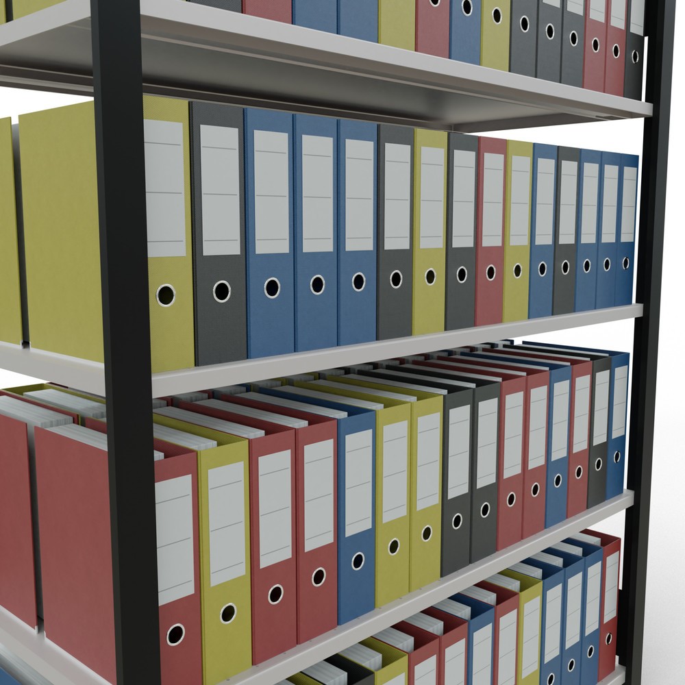 Productafbeelding nr. 3: Archiefstelling SCHULTE BV, dubbelzijdig, zonder middenaanslagen, VL 150 kg, zwart, hxbxd 1.800 x 1.300 x 600 mm