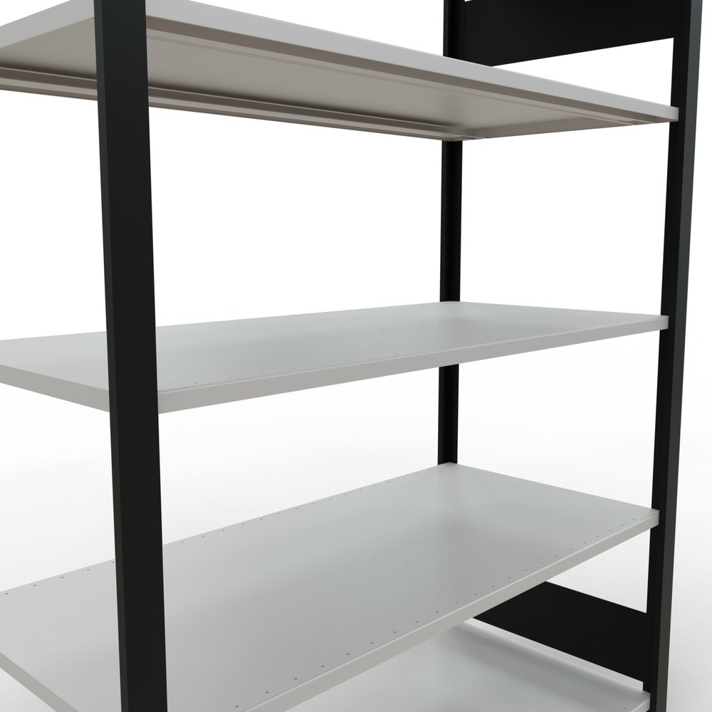 Productafbeelding nr. 4: Archiefstelling SCHULTE BV, dubbelzijdig, zonder middenaanslagen, VL 150 kg, zwart, hxbxd 1.800 x 1.300 x 600 mm