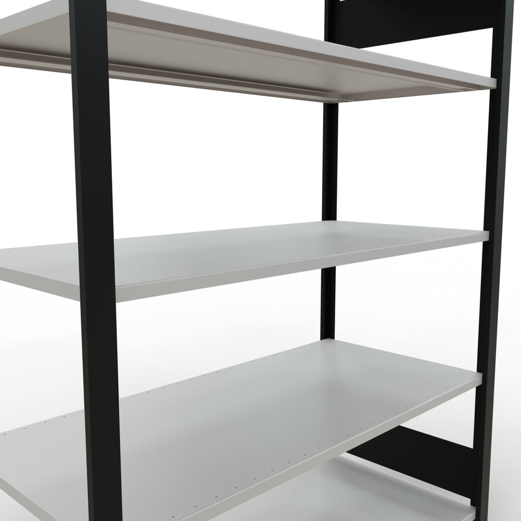 Productafbeelding nr. 4: Archiefstelling SCHULTE BV, dubbelzijdig, zonder middenaanslagen, VL 150 kg, zwart, hxbxd 1.800 x 1.300 x 600 mm