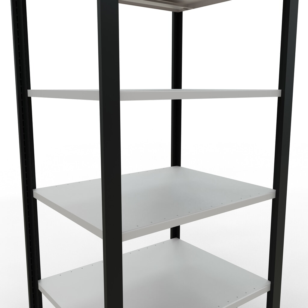 Archiefstelling SCHULTE BV, dubbelzijdig, zonder middenaanslagen, VL 150 kg, zwart, hxbxd 2.000 x 750 x 600 mm Productafbeelding nr. 4: Archiefstelling SCHULTE BV, dubbelzijdig, zonder middenaanslagen, VL 150 kg, zwart, hxbxd 2.000 x 750 x 600 mm