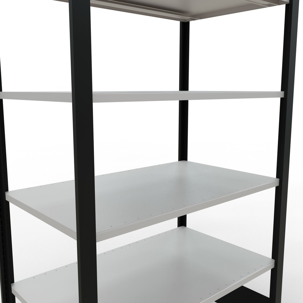 Productafbeelding nr. 4: Archiefstelling SCHULTE BV, dubbelzijdig, zonder middenaanslagen, VL 150 kg, zwart, hxbxd 2.000 x 1.000 x 600 mm