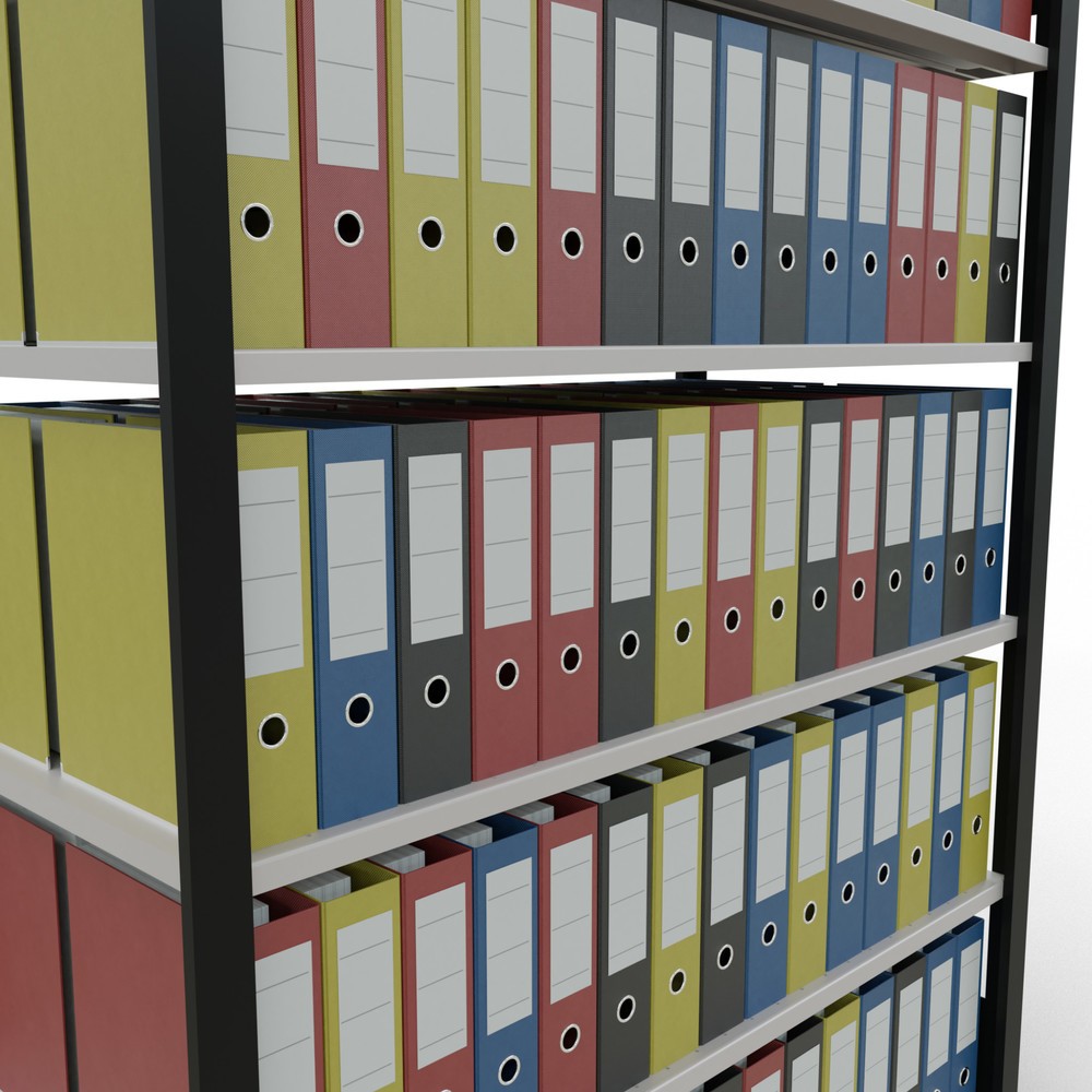 Productafbeelding nr. 3: Archiefstelling SCHULTE BV, dubbelzijdig, zonder middenaanslagen, VL 150 kg, zwart, hxbxd 2.000 x 1.300 x 600 mm