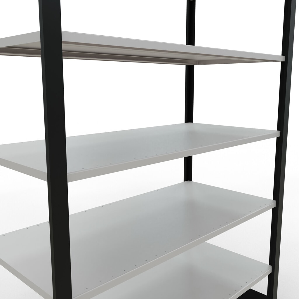 Productafbeelding nr. 4: Archiefstelling SCHULTE BV, dubbelzijdig, zonder middenaanslagen, VL 150 kg, zwart, hxbxd 2.300 x 1.300 x 600 mm