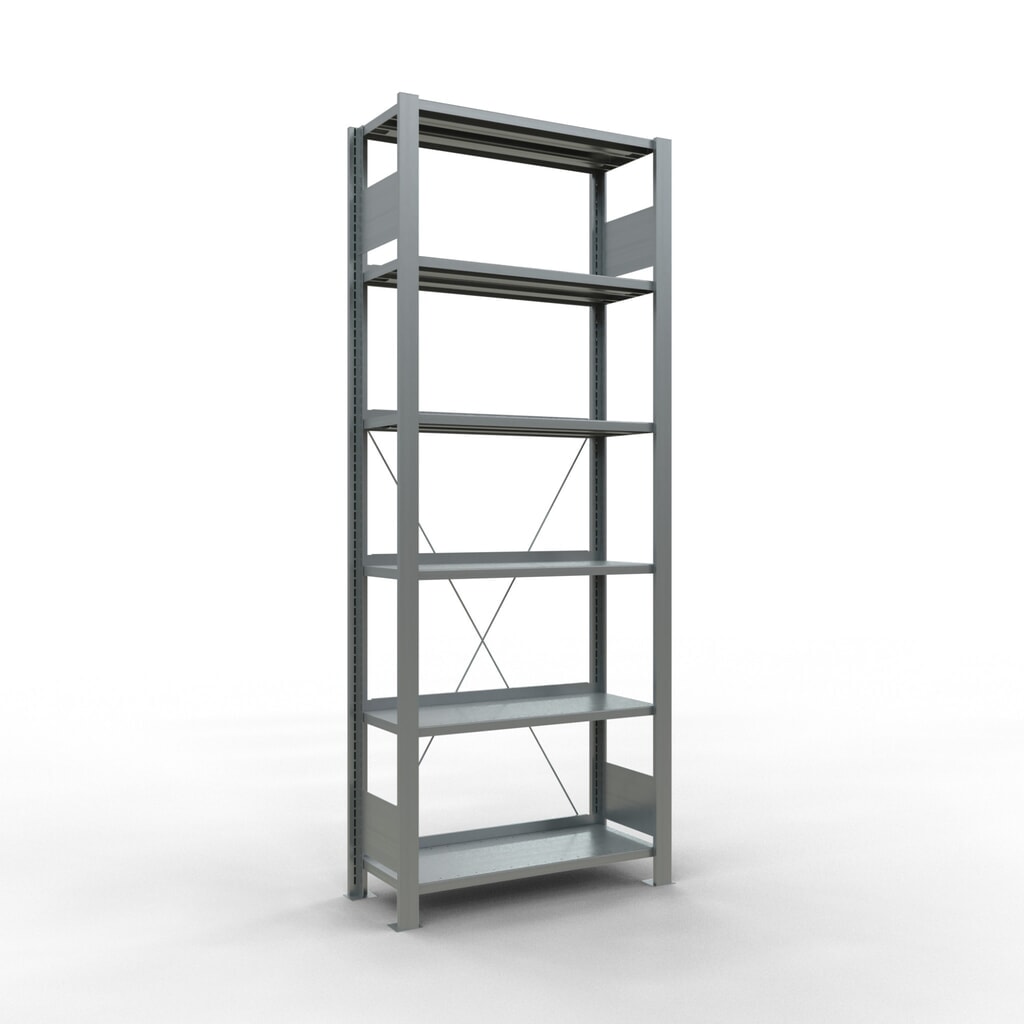 Archiefstelling SCHULTE BV, eenzijdig, met eindaanslagen, VL 85 kg, hxbxd 2.000 x 750 x 300 mm Product afbeelding: Archiefstelling SCHULTE BV, eenzijdig, met eindaanslagen, VL 85 kg, hxbxd 2.000 x 750 x 300 mm
