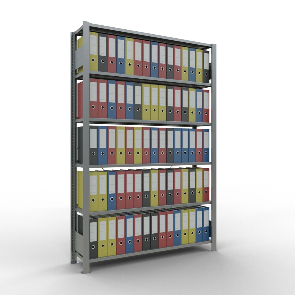 Productafbeelding nr. 2: Archiefstelling SCHULTE BV, eenzijdig, met eindaanslagen, VL 85 kg, hxbxd 2.000 x 1.300 x 300 mm