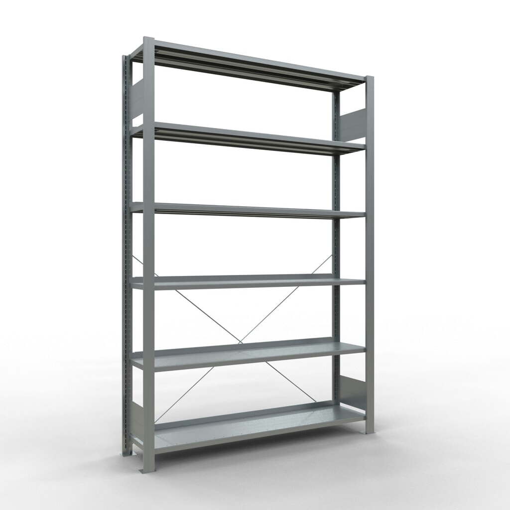 Archiefstelling SCHULTE BV, eenzijdig, met eindaanslagen, VL 85 kg, hxbxd 2.000 x 1.300 x 300 mm Product afbeelding: Archiefstelling SCHULTE BV, eenzijdig, met eindaanslagen, VL 85 kg, hxbxd 2.000 x 1.300 x 300 mm