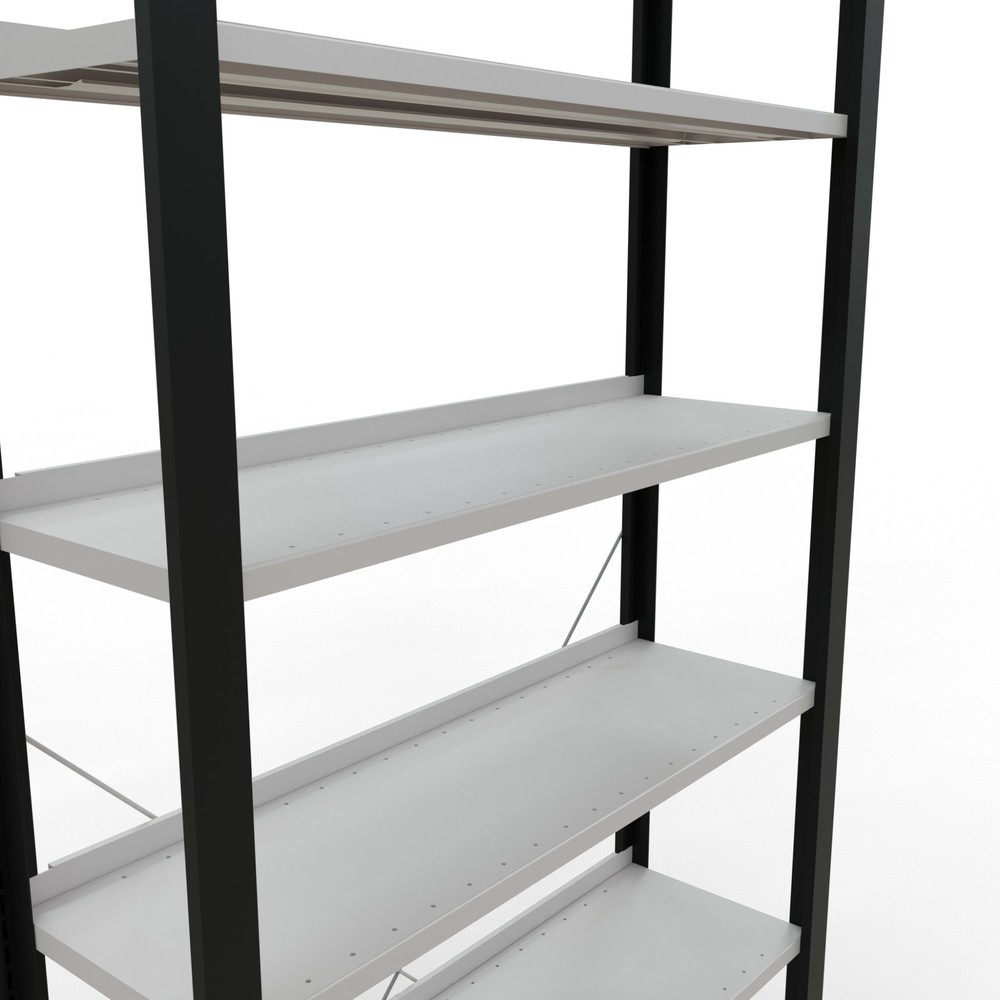 Productafbeelding nr. 4: Archiefstelling SCHULTE BV, eenzijdig, met eindaanslagen, VL 85 kg, zwart, hxbxd 2.300 x 1.000 x 300 mm