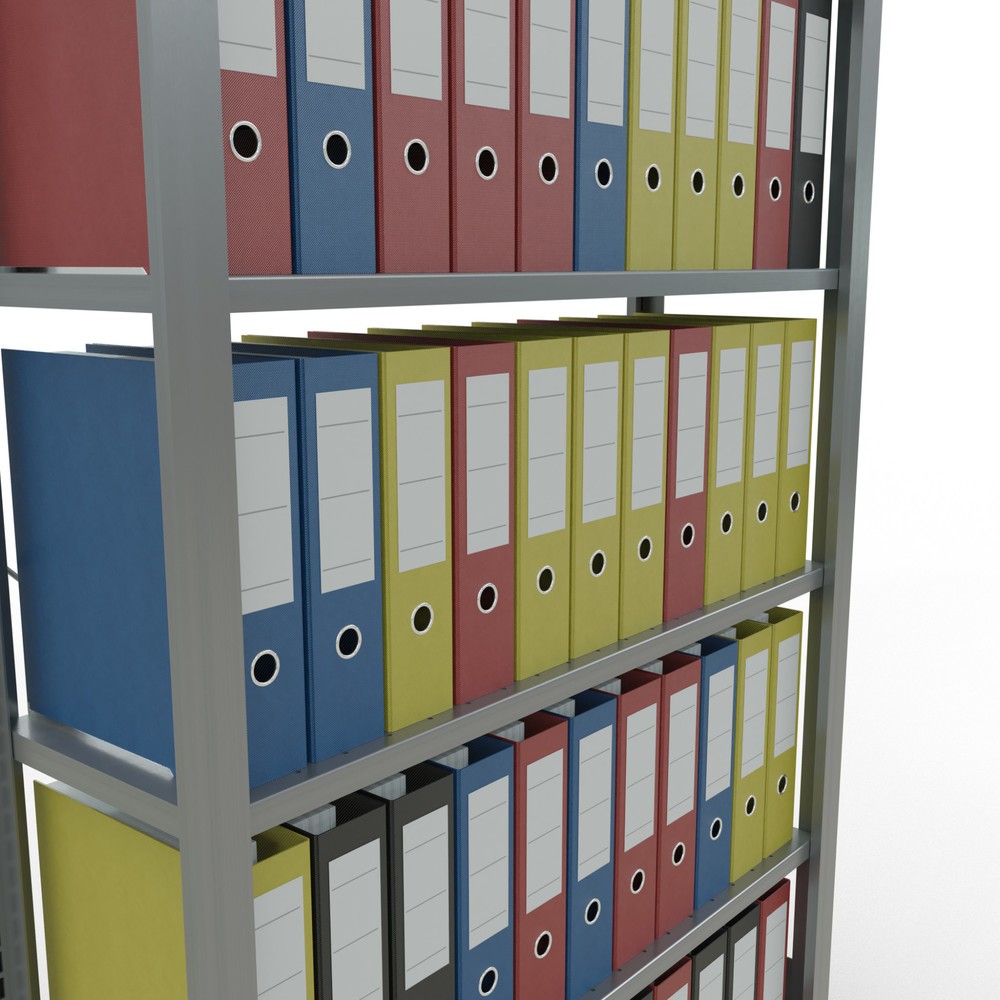 Productafbeelding nr. 3: Archiefstelling SCHULTE BV, eenzijdig, zonder eindaanslagen, VL 85 kg, hxbxd 2.000 x 1.000 x 300 mm