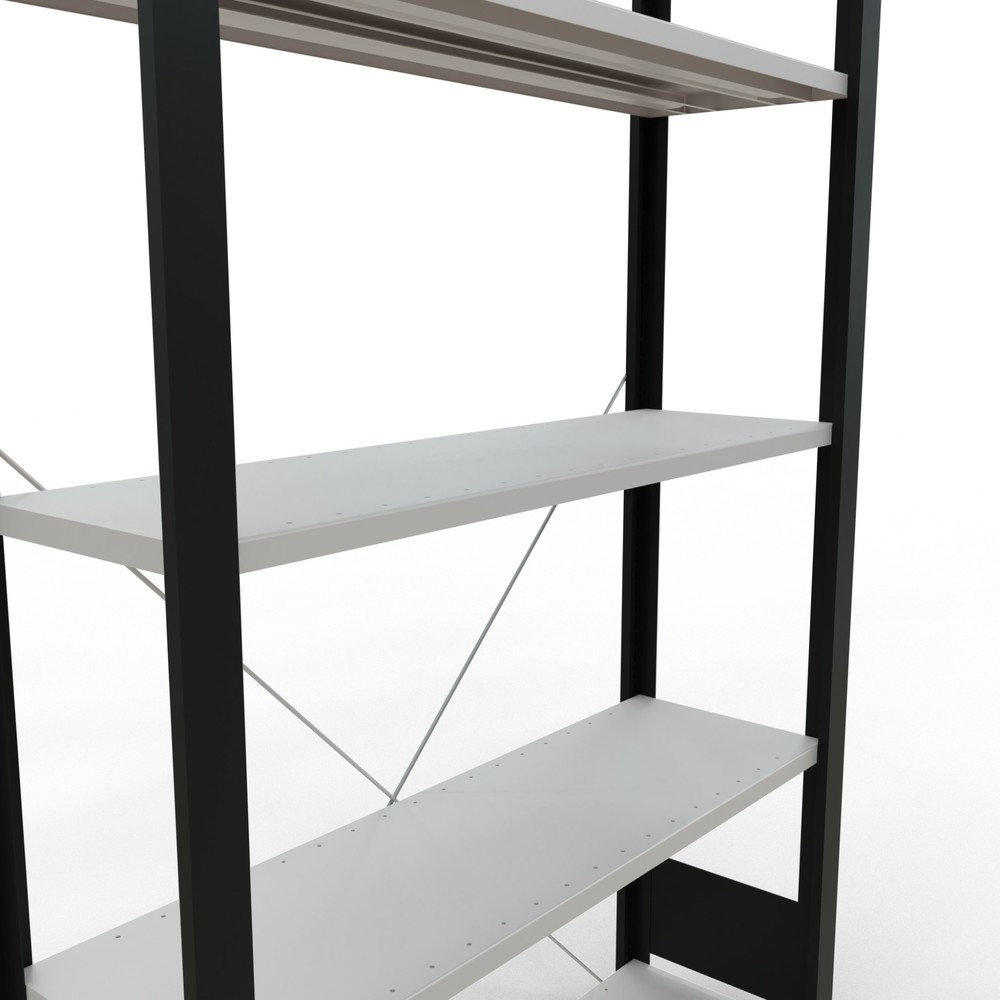 Productafbeelding nr. 4: Archiefstelling SCHULTE BV, eenzijdig, zonder eindaanslagen, VL 85 kg, zwart, hxbxd 1.800 x 1.000 x 300 mm