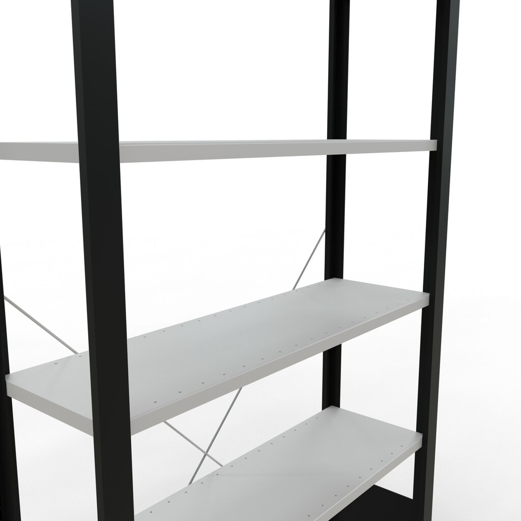 Archiefstelling SCHULTE BV, eenzijdig, zonder eindaanslagen, VL 85 kg, zwart, hxbxd 2.000 x 1.000 x 300 mm Productafbeelding nr. 4: Archiefstelling SCHULTE BV, eenzijdig, zonder eindaanslagen, VL 85 kg, zwart, hxbxd 2.000 x 1.000 x 300 mm
