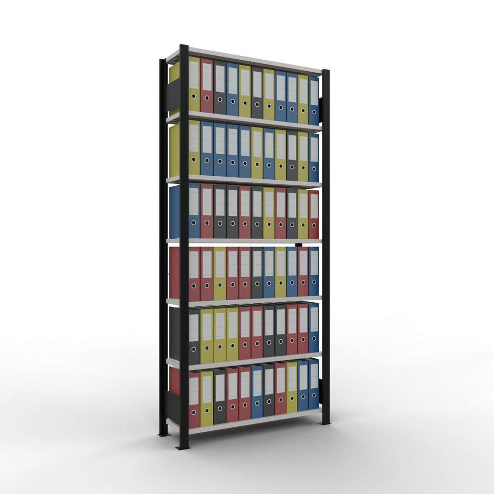 Productafbeelding nr. 2: Archiefstelling SCHULTE BV, eenzijdig, zonder eindaanslagen, VL 85 kg, zwart, hxbxd 2.300 x 1.000 x 300 mm