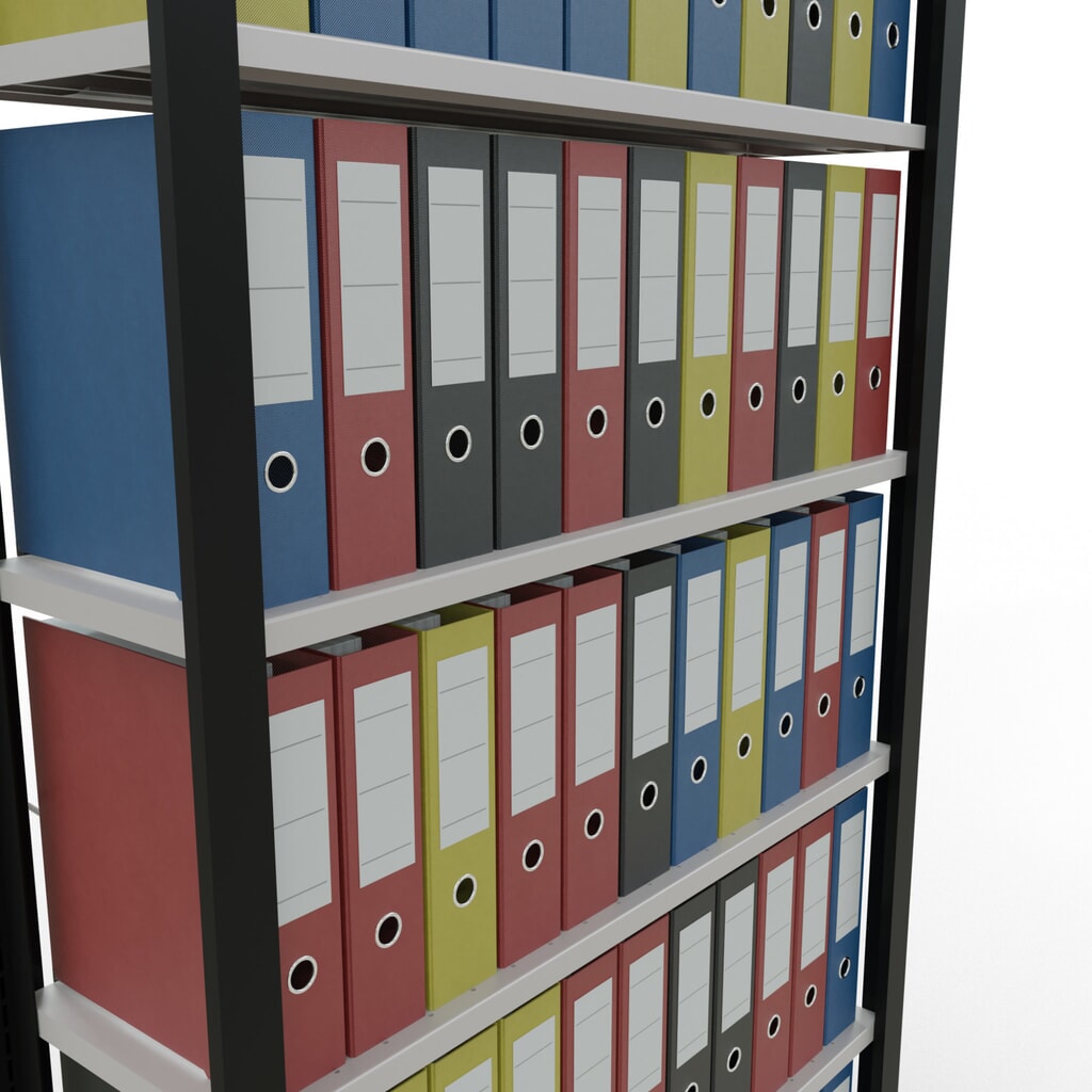 Archiefstelling SCHULTE BV, eenzijdig, zonder eindaanslagen, VL 85 kg, zwart, hxbxd 2.300 x 1.000 x 300 mm Productafbeelding nr. 3: Archiefstelling SCHULTE BV, eenzijdig, zonder eindaanslagen, VL 85 kg, zwart, hxbxd 2.300 x 1.000 x 300 mm