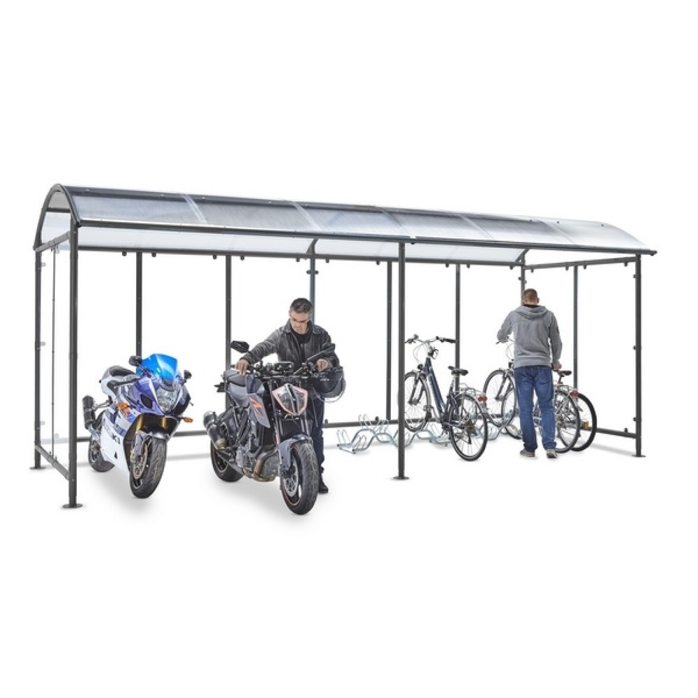 Productafbeelding nr. 2: MOTTEZ fietsoverkapping voor montage op de basisoverkapping